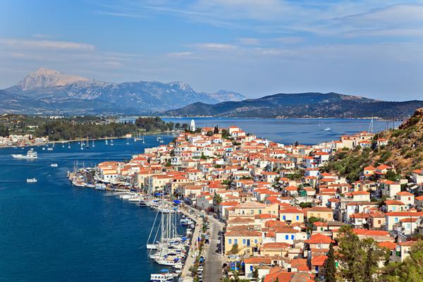Foto van Poros stad