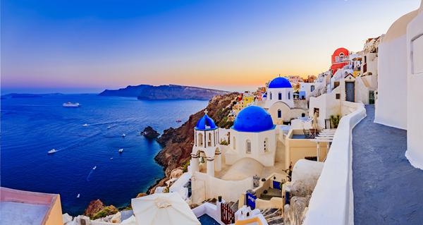 Foto van Santorini